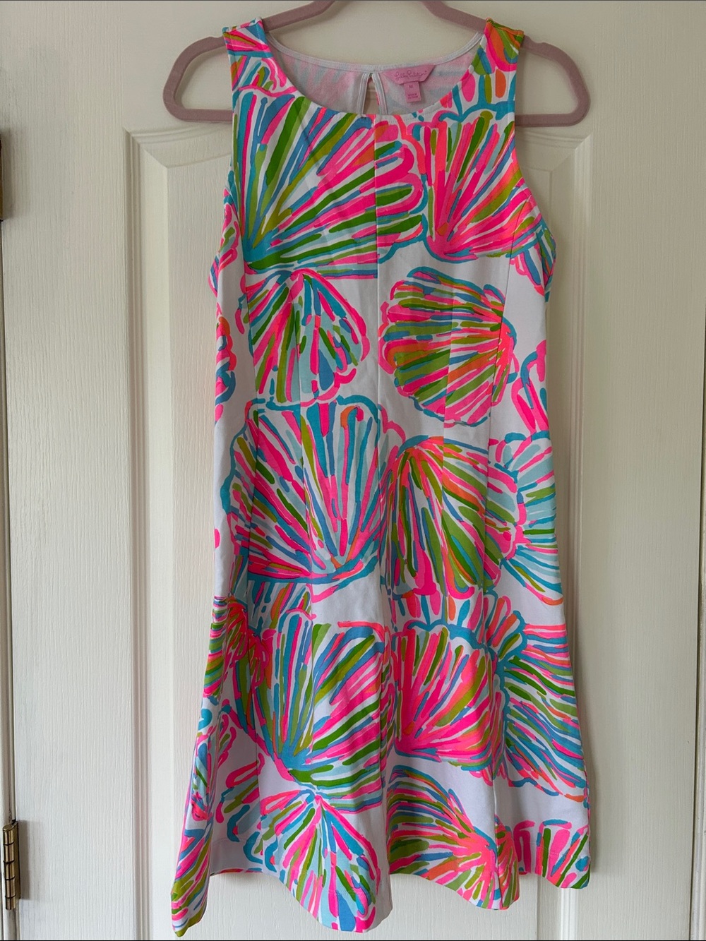 Lilly Pulitzer Pink Multicolor Shell-Print Shift Dress